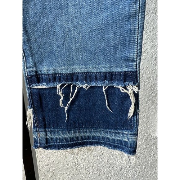 Hudson Women's Zoeey Straight High Rise Frayed Cropped Jeans - Picture 6 of 16